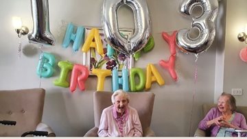 Centenarian celebrates 103rd birthday at Newcastle care home